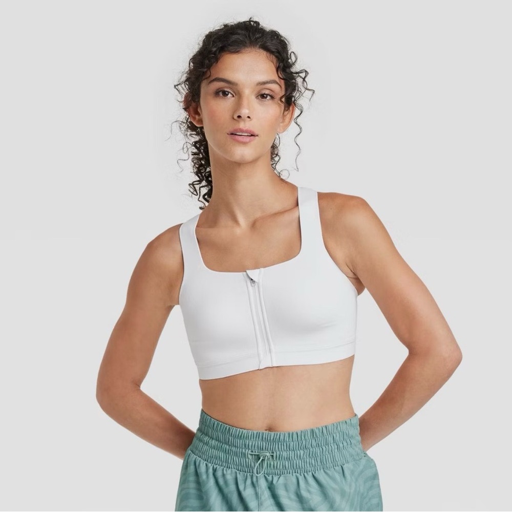 NWT! All In Motion Sports Bra Keyhole Black 36C Women's Sculpt High Support - Picture 11 of 12